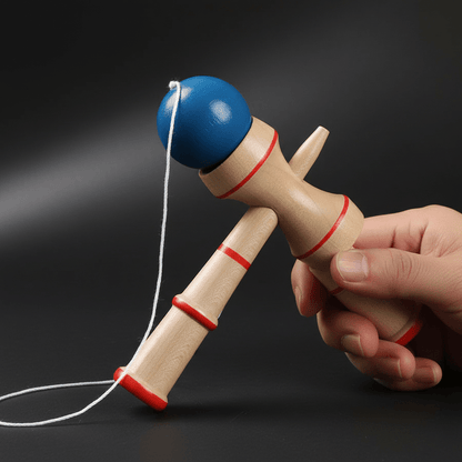 Wooden Kendama Ball Game – Japanese Traditional Skill Toy for Adults & Kids - L&L Shop
