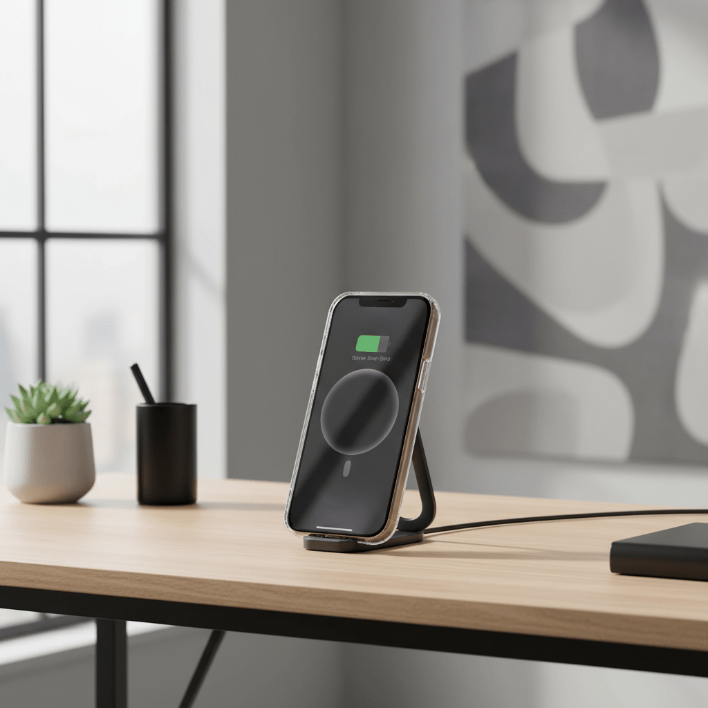 Essager Magnetic Wireless Charger with Holder – 15W Fast Charging for iPhone & AirPods - L&L Shop