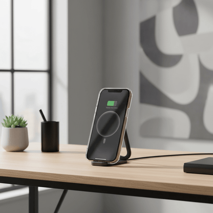 Essager Magnetic Wireless Charger with Holder – 15W Fast Charging for iPhone & AirPods - L&L Shop