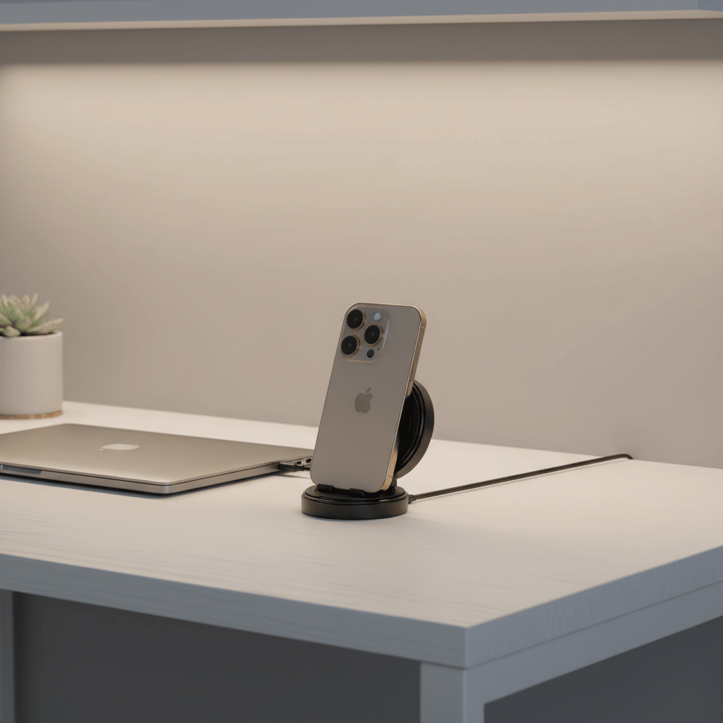 Essager Magnetic Wireless Charger with Holder – 15W Fast Charging for iPhone & AirPods - L&L Shop