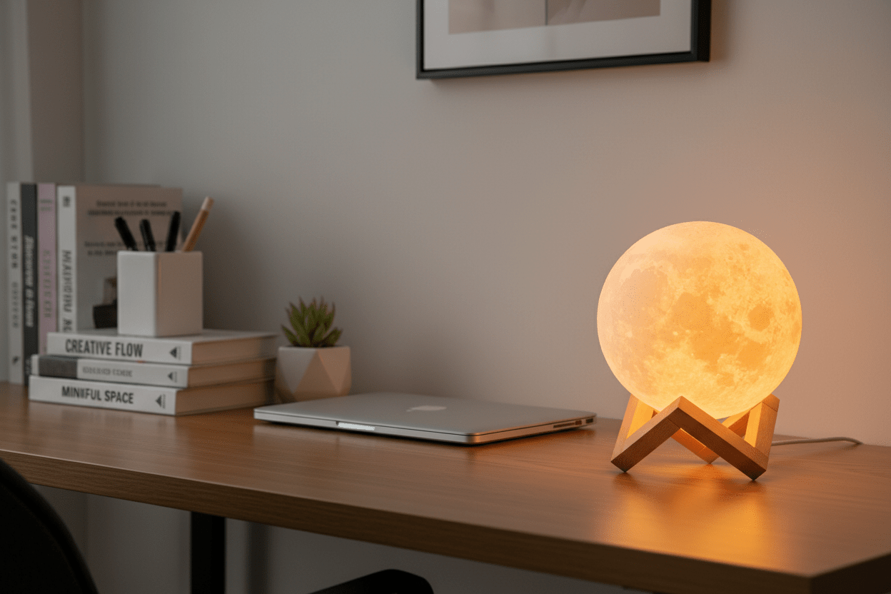Moon Lamp LED Night Light with Stand - L&L Shop