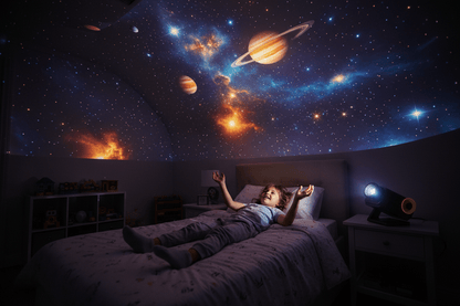 Aurora Lighting 3D Galaxy Projector – 60 Scene Night Light with Bluetooth Speaker - L&L Shop