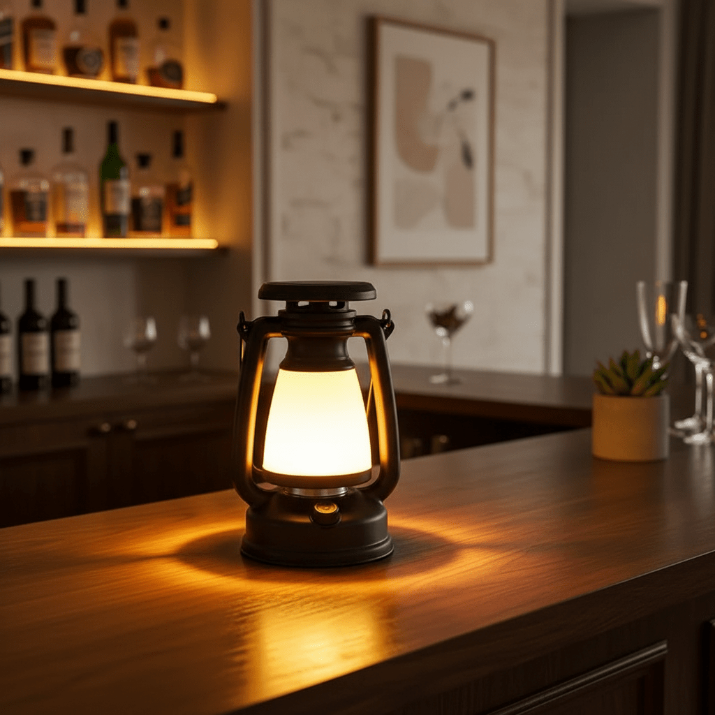 Retro LED Lantern – Rechargeable Atmosphere Light for Home & Camping - L&L Shop