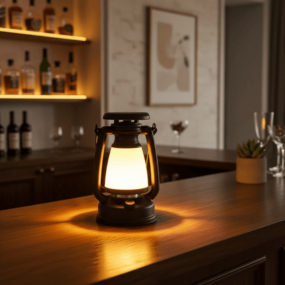 Retro LED Lantern – Rechargeable Atmosphere Light for Home & Camping - L&L Shop