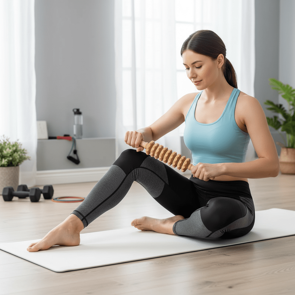 Wooden Body Roller Massager – 9 Rollers for Back, Legs & Arms - L&L Shop