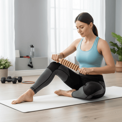 Wooden Body Roller Massager – 9 Rollers for Back, Legs & Arms - L&L Shop