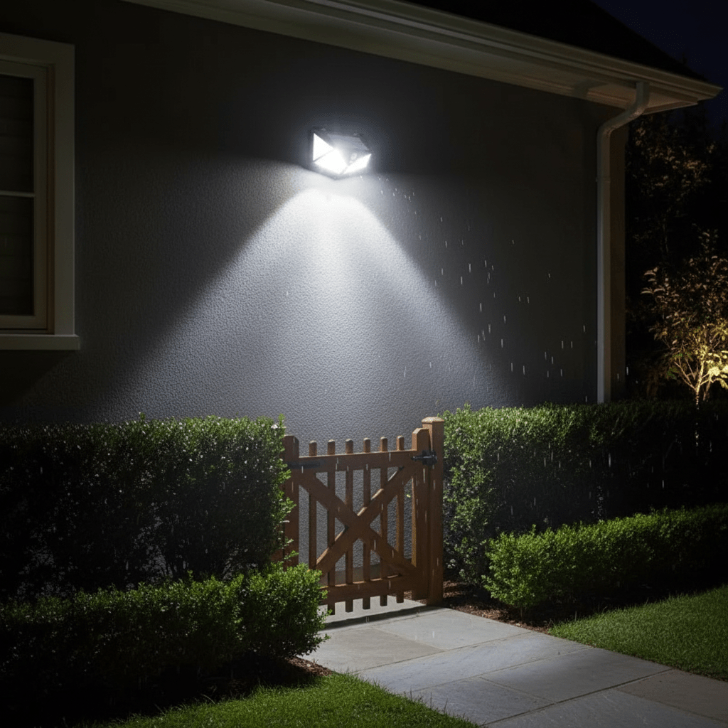 Solar Security Spotlight – 100 LED with Motion Sensor - L&L Shop