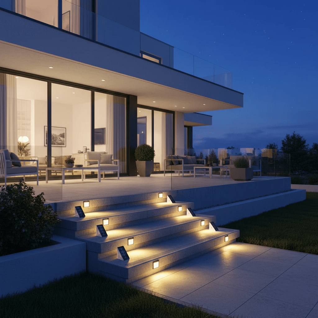 Solar Step Light Waterproof LED for Patio & Garden - L&L Shop