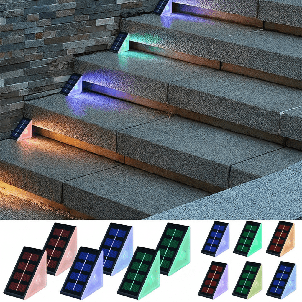 Solar Step Light Waterproof LED for Patio & Garden - L&L Shop