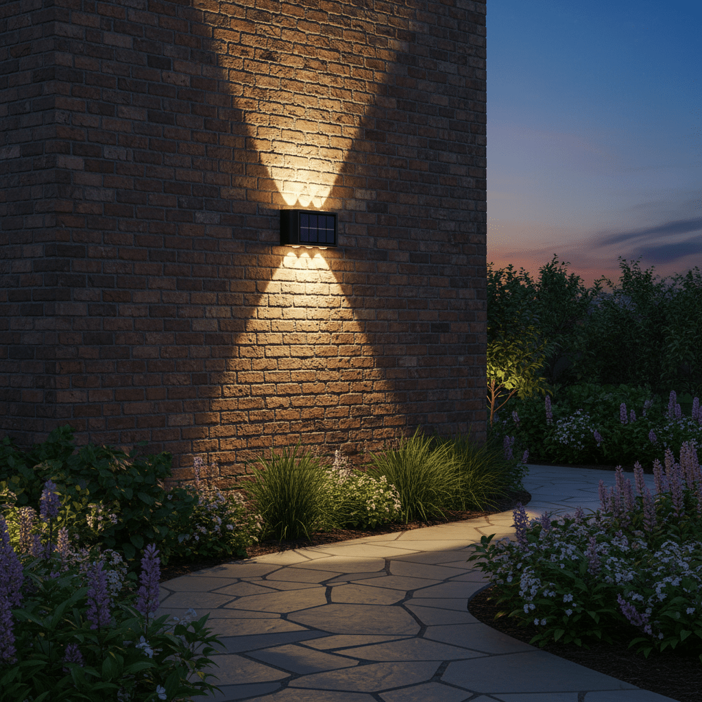 Solar LED Outdoor Wall Light – Waterproof Garden & Patio Lamp (IP65) - L&L Shop
