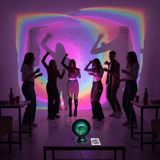 RGB Sunset Projection Lamp 16 Colors – Aurora LED Light for Bedroom Living Room Party - L&L Shop